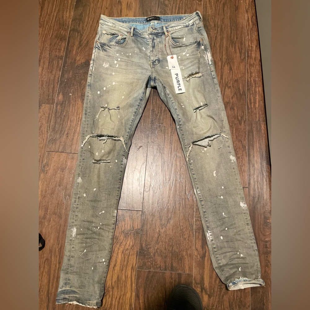 Purple jeans P001-LIGC123 retail at $295, worn 1x FOR PICTURES
